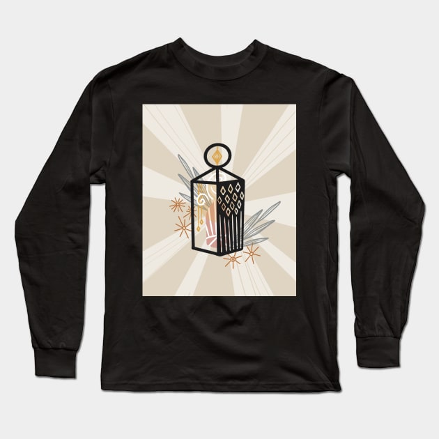 Equinox Lantern - Poster Long Sleeve T-Shirt by Off The Hook Studio